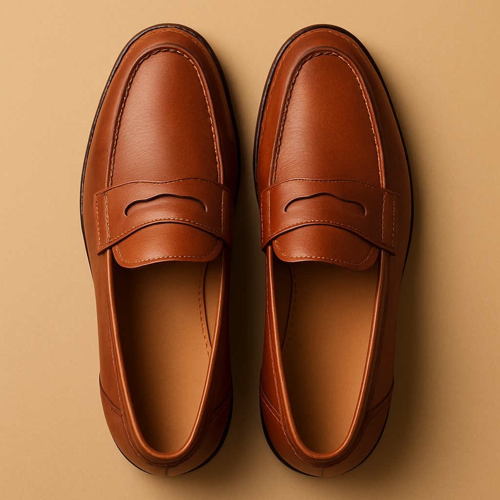 Mocassins penny cuir