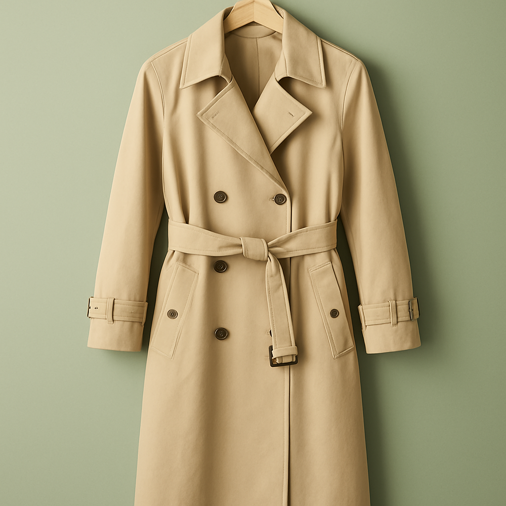 Trench coton sergé